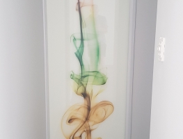 Digital Printed Glass Laminated Door Panel by Graphic Glass Services
