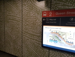 Digital Printed CFC sheeting for Brisbane Bus Terminal by Diverse Grafik Design
