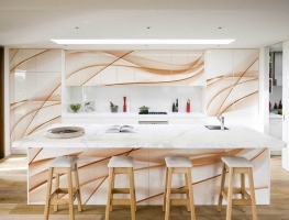 Printed Kitchen Cabinets by Graphic Glass Services