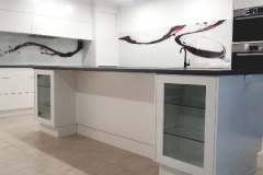Red Wine Splash Digital Printed on glass by Graphic Glass Services