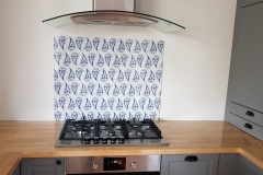 Digital Printed Glass Splashback - Paisley design by Graphic Glass Services