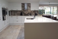 Granite Stone Printed Image on Glass Splashback