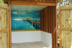 Old Wooden Jetty Digital Printed Glass Panel