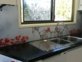 Digitally Printed Cherry Blossom Splashback by Graphic Glass Services Qld