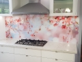 Cherry Blossom Digital Printed Splashback by Graphic Glass Services
