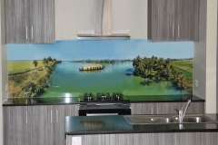 Digital Printed Glass Splashback - Sri Lankan Waterways
