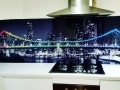 Digitally Printed Story Bridge Glass Splashback by Graphic Glass Services Qld