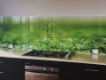 Custom Green Tea Digitally Printed Kitchen Glass Splashback by Grahic Glass Services Qld