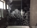 Digitally Printed Bathroom Panel by Graphic Glass Services Qld