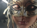 Stunning Gold Mask Digitally Printed Panel by Graphic Glass Services Qld