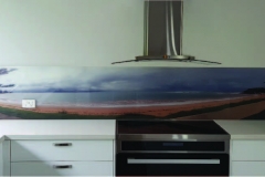 Digital Printed "Long Reef" Glass Splashback by Graphic Glass Services