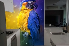 Digital Printed Kitchen Cupboard Doors with Parrot Image