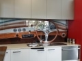 Digitally Printed Porsche Glass Splashback by Graphic Glass Services Qld