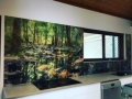 Rainforest Digitally Printed Glass Splashback by Graphic Glass Services Qld