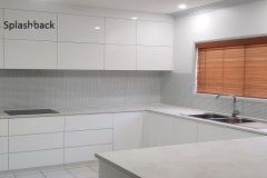 Slider Hexagonal Digital Printed Glass Splashback