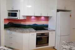 Digital Printed Glass Splashback  Glass House Mountains