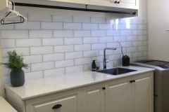 Digital Printed Subway Tile Patterns Glass Splashback  by Graphic Glass Services