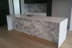 Real Marble Digital Printed Glass Splashback