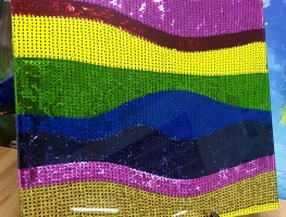 Laminated Sequenced Fabric Feature  Glass