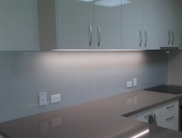 Colourback Glass Splashback by Graphic Glass Services Qld