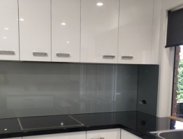 Colourback Glass Splashback by Graphic Glass Services Qld