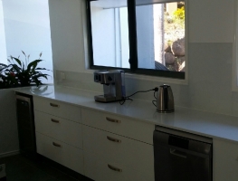 Graphic Glass Services Pale Grey Colourback Glass Splashback