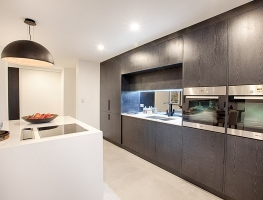 Grey Mirror Kitchen Splashback by Graphic Glass Services Qld Grey Mirror Kitchen Splashback by Graphic Glass Services Qld