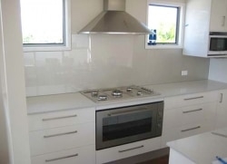 Colourback Glass Splashback by Graphic Glass Services Qld