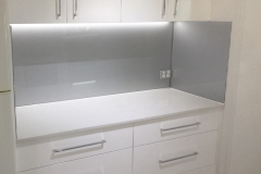 Coarse Silver on Low Iron Glass from Graphic Glass Services