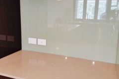 Custom Colourback Glass Kitchen Splashback by Graphic Glass Services Qld