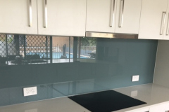 Graphic Glass Services Glass Kitchen Splashback Western Sky Blue Colour