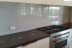 Grey Mist Colourback Glass Splashback by Graphic Glass Services