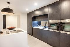 Grey Mirror Kitchen Splashback by Graphic Glass Services Qld