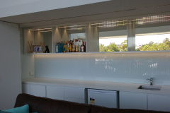 Colour Back Bar Splashback by Graphic Glass Services Qld