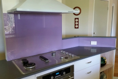Colourback Glass Kitchen Splashback by Graphic Glass Services Qld