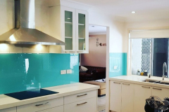 Colourback Glass Kitchen Splashback by Graphic Glass Services Qld
