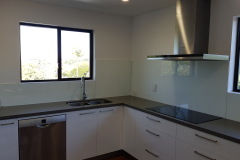 White Colourback Toughened Glass