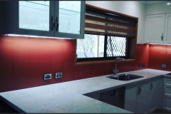 Colourback Glass Splashback in Wild West by Graphic Glass Services Qld
