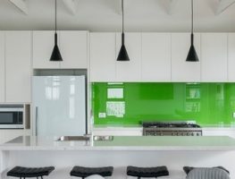 La La Lime Glass Kitchen Splashback