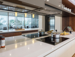 Silver Aged Mirror Splashback by Graphic Glass