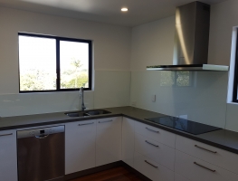 White Colourback Toughened Glass