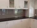 Glass Spashback in Beige Tan by Graphic Glass Services Qld