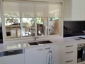 Black Colourback Glass Splashback by Graphic Glass Services Qld