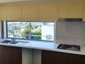 Colourback Glass Splashback in Bone White by Graphic Glass Services Qld