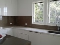 Glass Splashback in Bronze Metallic by Graphic Glass Services Qld