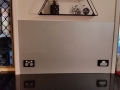 Coarse Silver Splashback Glass Panel