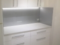 Coarse Silver on Low Iron Glass from Graphic Glass Services