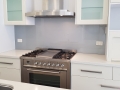 Colourback Glass Splashback Satin Silver by Graphic Glass Services Qld