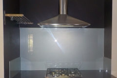 Satin Silver Colourback Glass by Graphic Glass Services
