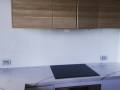 White Colourback Glass Kitchen Splashback by Graphic Glass Services Qld